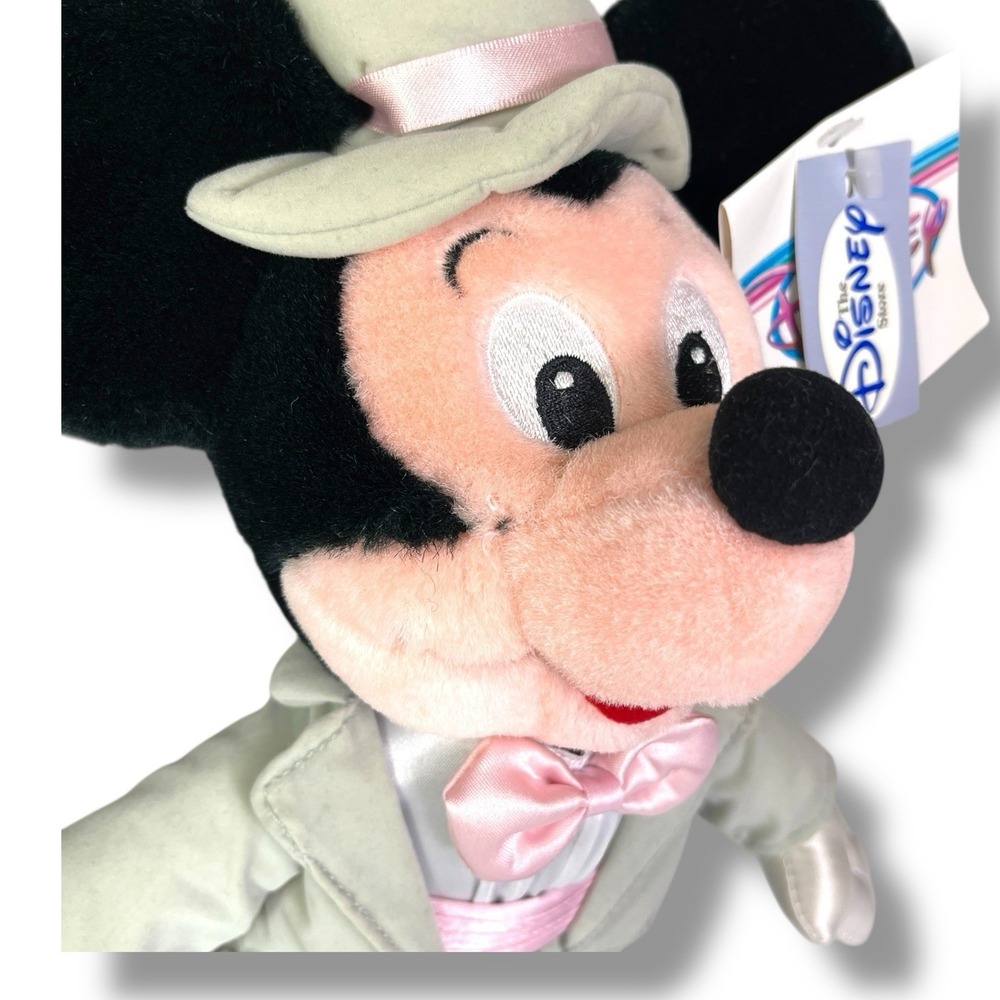Disney Store Mickey & Minnie Mouse 12" Plush‎ Bride Groom Wedding Set EUC w/tags - Picture 10 of 16